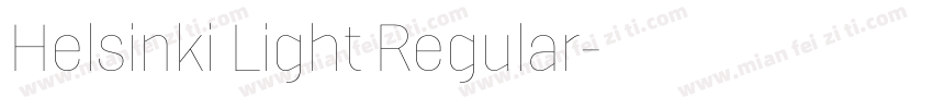 Helsinki Light Regular字体转换